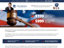 Tablet Screenshot of houstonflatfeebankruptcy.com